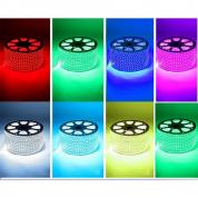 Светодиодная лента LT-5050-60LED 14.4W 220V IP68 (холодная/теплая/цветная)