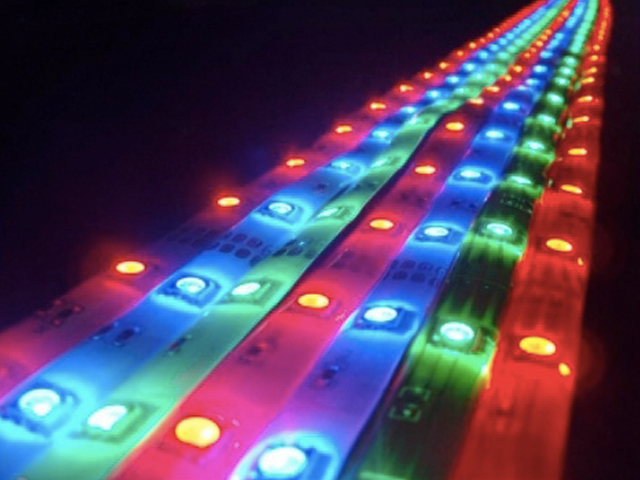 Светодиодная лента SMD 5050-30LED 5м 7,2W 12V (RGB) IP65 510-550Lm/M