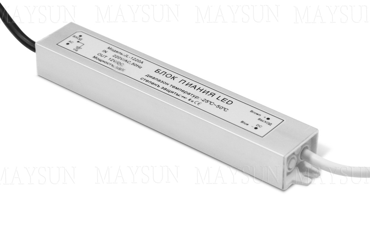 Блок питания VA-24040D006 DC24V 40W IP66 252x40x22мм (герметичный)