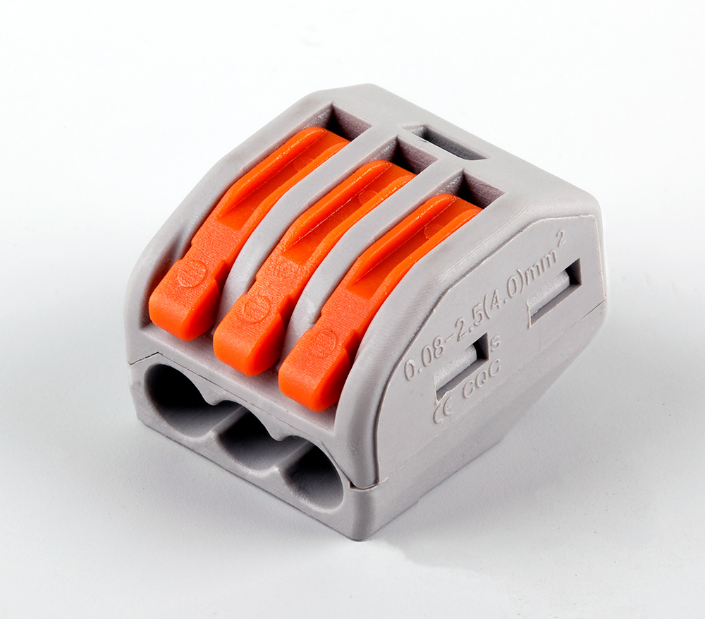 Cтроительно-монтажные клеммы 3-проводные STEKKER, LD222-413