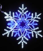 Световая снежинка D6033 с контроллером 80*69см IP54 бело-синий