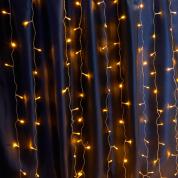 Светодиодная гирлянда Feron CL20 занавес 2*2м + 3м 230V желтый c питанием от сети