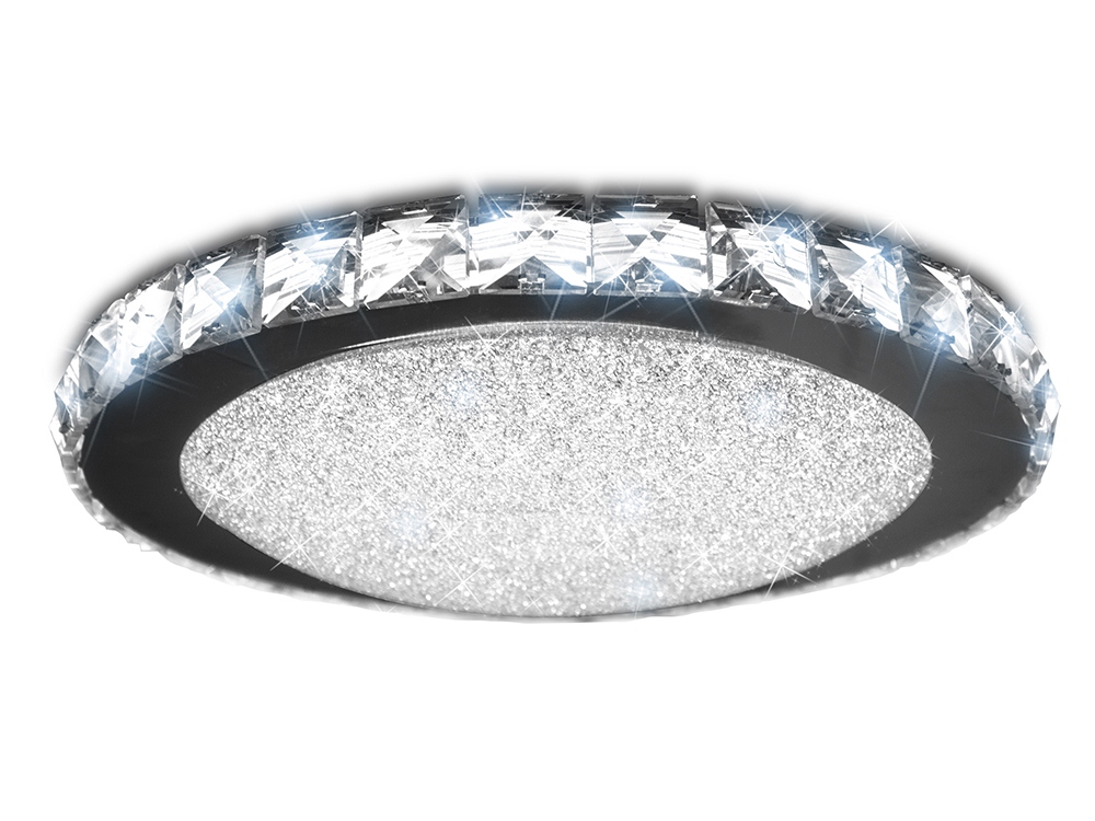 Накладной светодиодный светильник SIYANIE 25W R-350-CW-CRYSTAL-IP20/2019