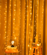 Светодиодный занавес D6309 «Роса» 2х2м холодный белый провод серебро IP65