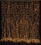 Гирлянда занавес мерцающая 3×3м IP20 теплый белый D3010