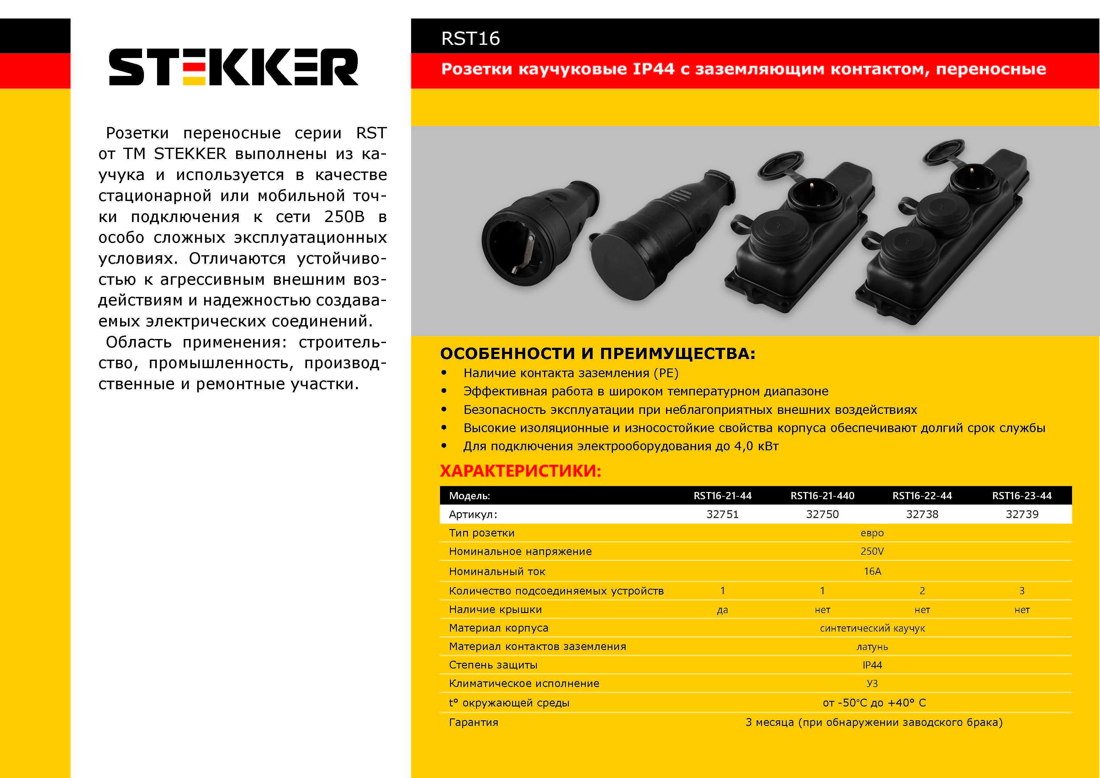 Розетка штепсельная одноместная для открытой установки герметичная 16 а 250 в