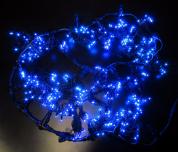 Занавес LED- PL-5720-2*5M-240V-B/BL-T (синие светодиоды/черн пр)