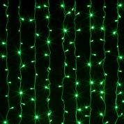 Гирлянда уличная светодиодный занавес  2×3 м  IP54 зеленый