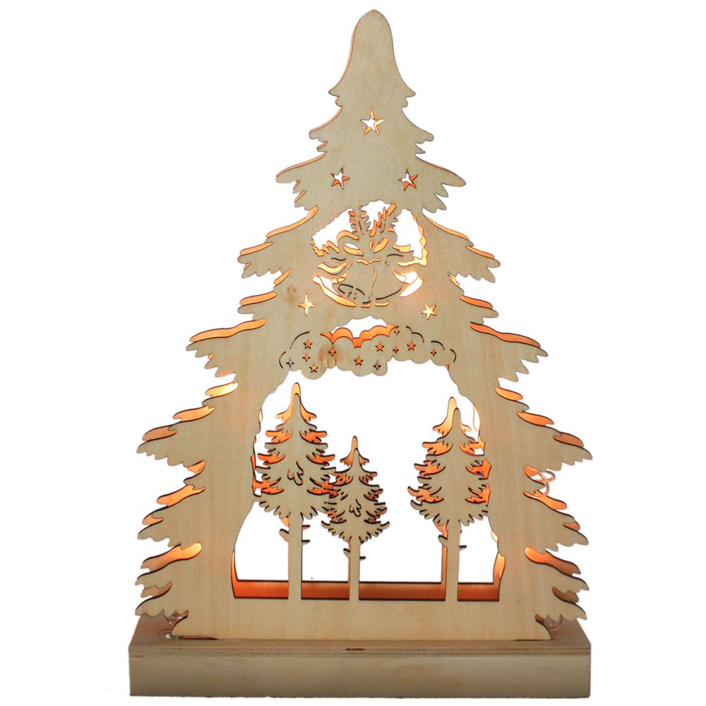 Деревянные гирлянды и фигурки