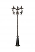 Садово-парковый светильник Сиена G0400-3 3-х головый столб 220V Е27