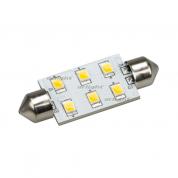 Автолампа ARL-F42-6E White (10-30V, 6 LED 2835) (ANR, Открытый)