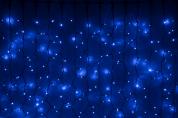 Занавес LED- PLRS-1920-240V-2*1,5М-В/BL (синие светодиоды/черный каучуковый пр)